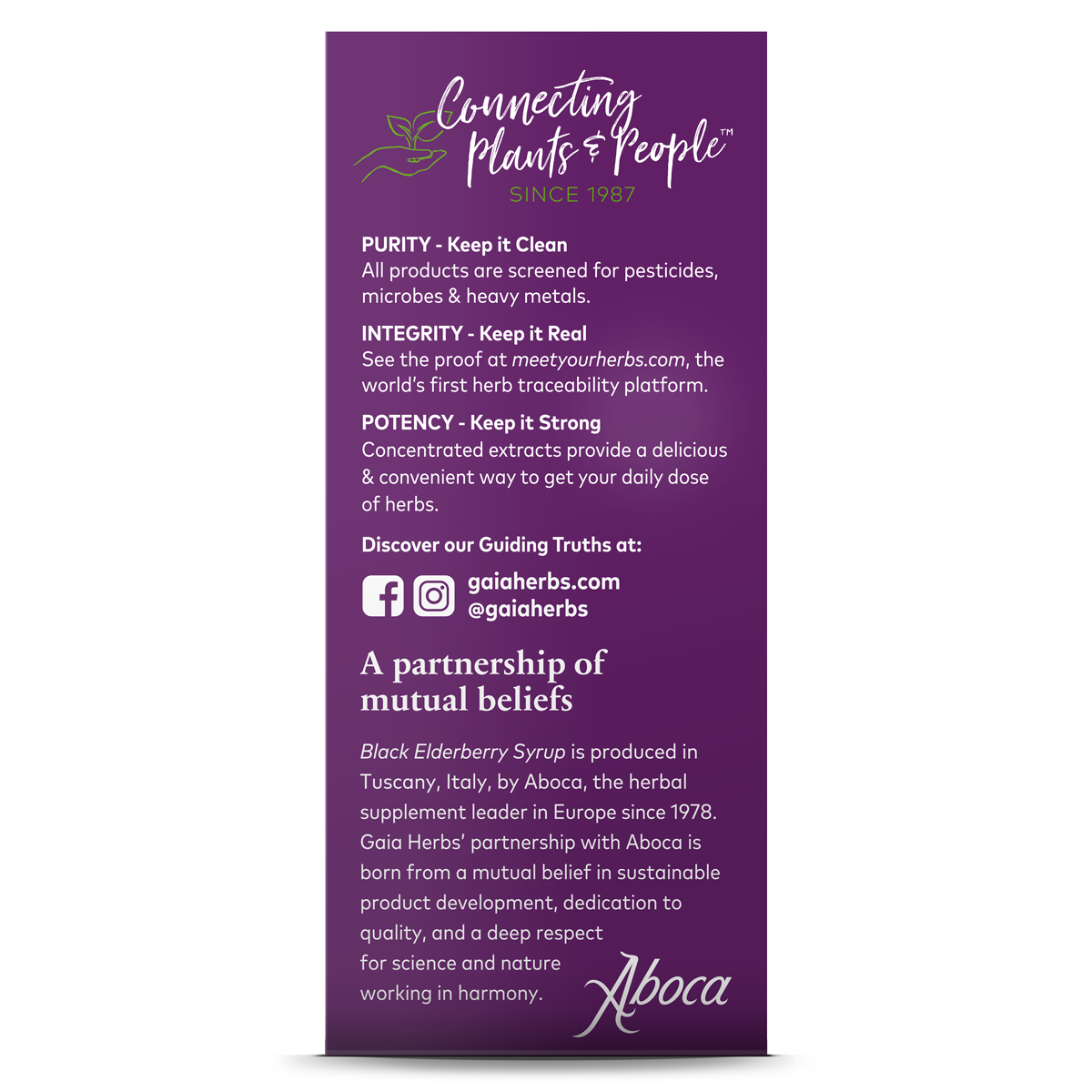 Gaia Herbs - GaiaKids Black Elderberry Syrup Kids Strength 89ml