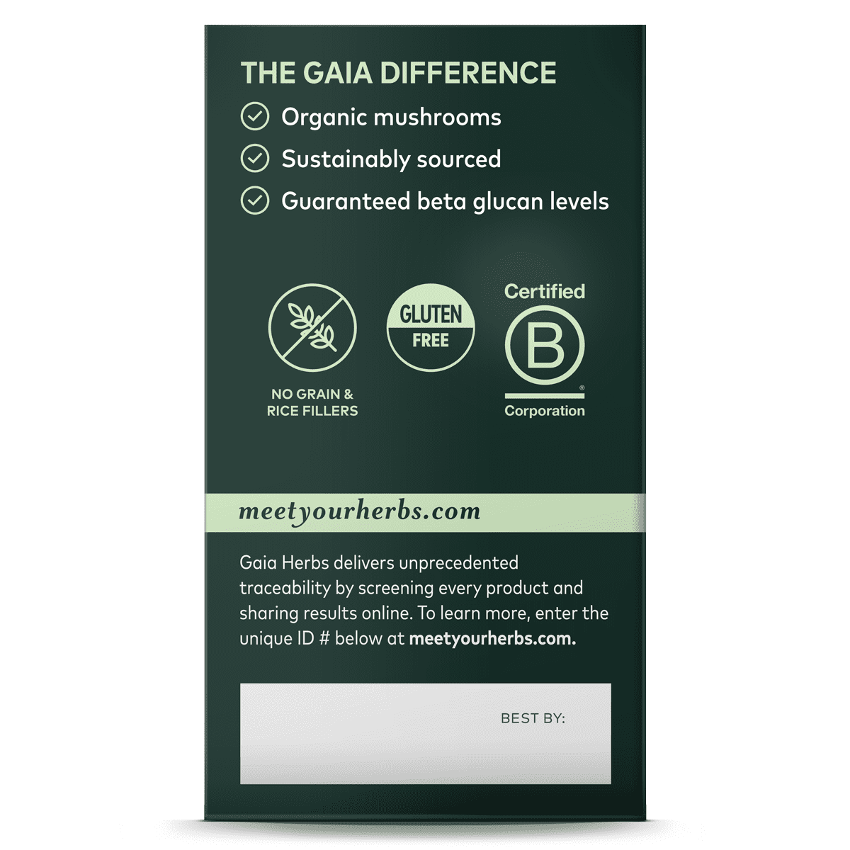 Gaia Herbs - Immune Mushroom Blend 40vc