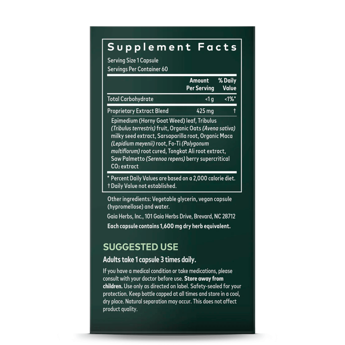 Gaia Herbs - Male Libido 60vc