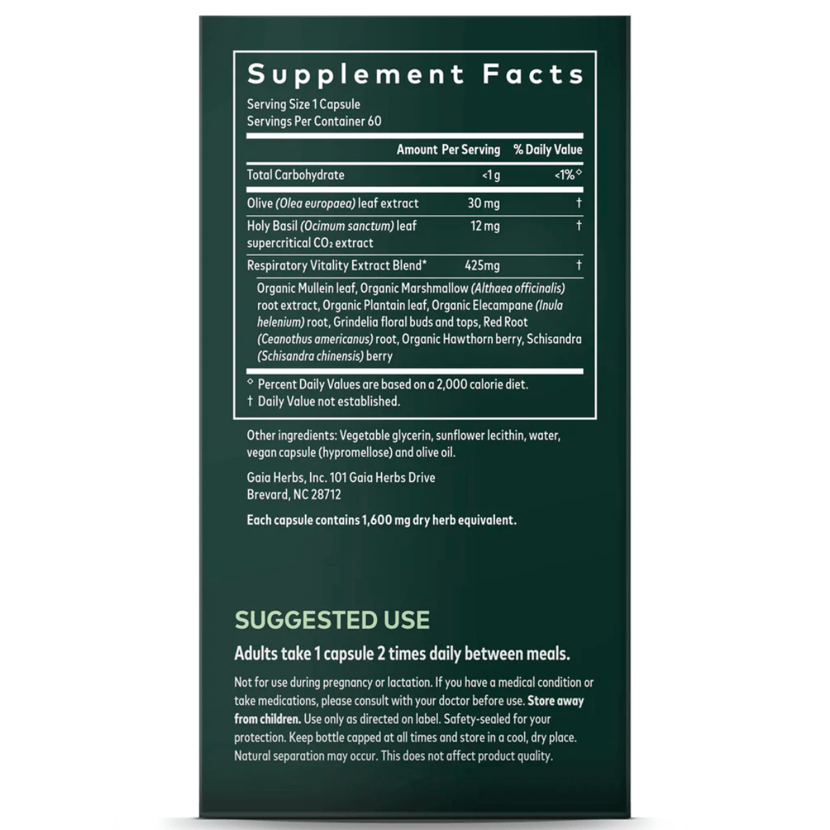 Gaia Herbs - Mighty Lungs 60vc