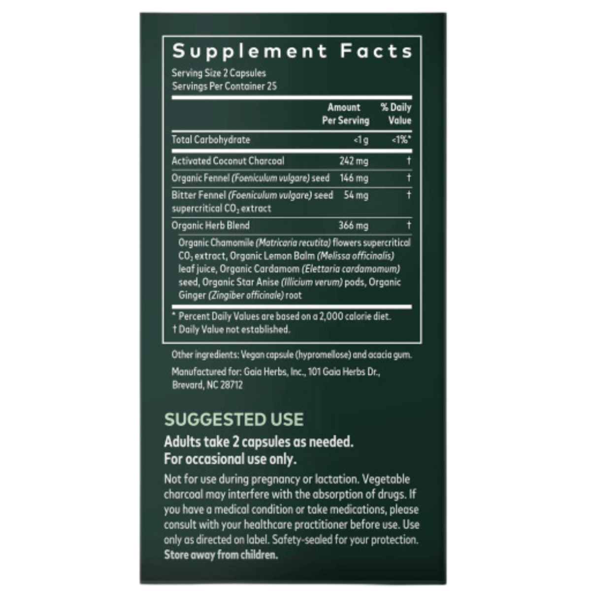 Gaia Herbs - Gas & Bloating 50vc