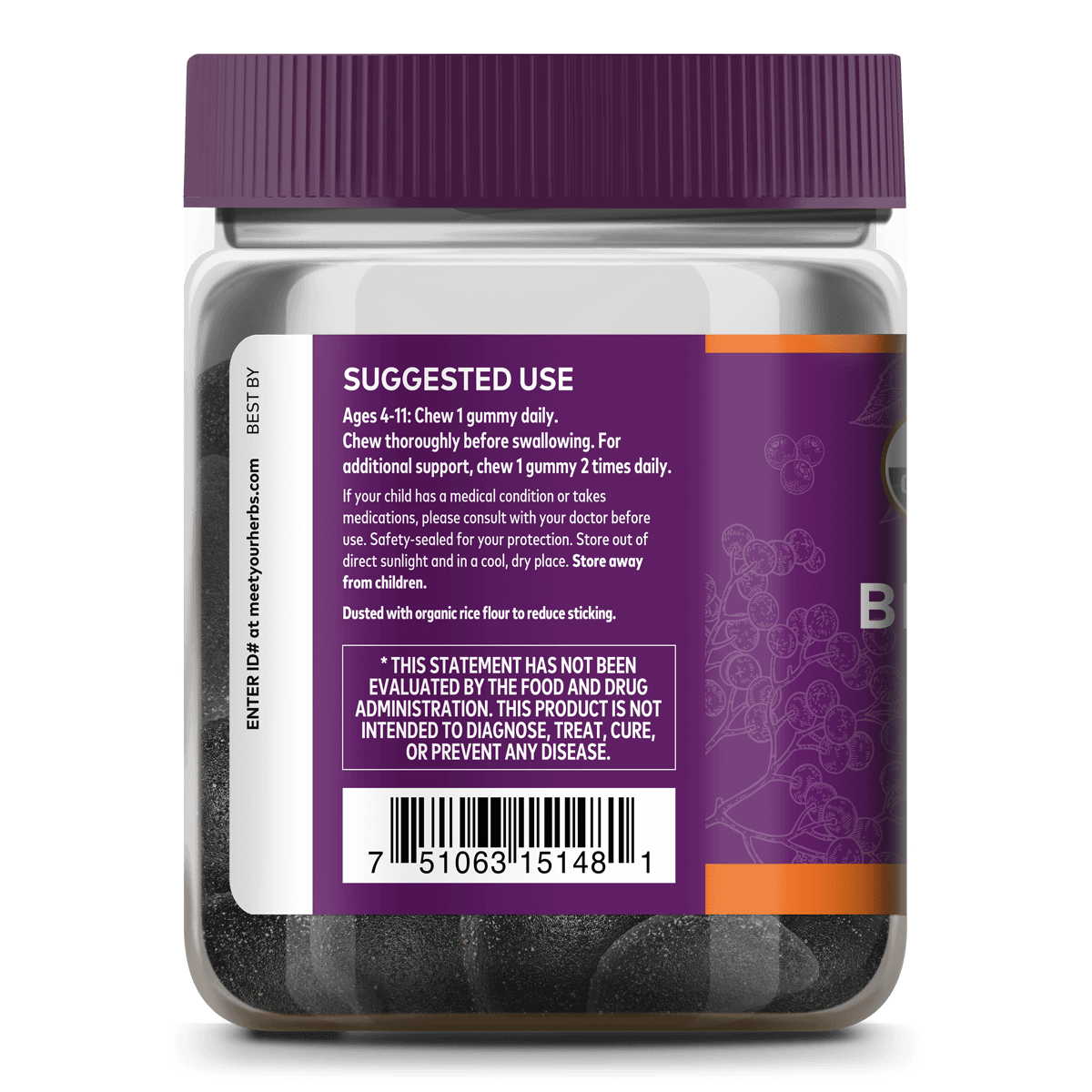 Gaia Herbs - GaiaKids Black Elderberry Kids Daily Gummies 40 gummies