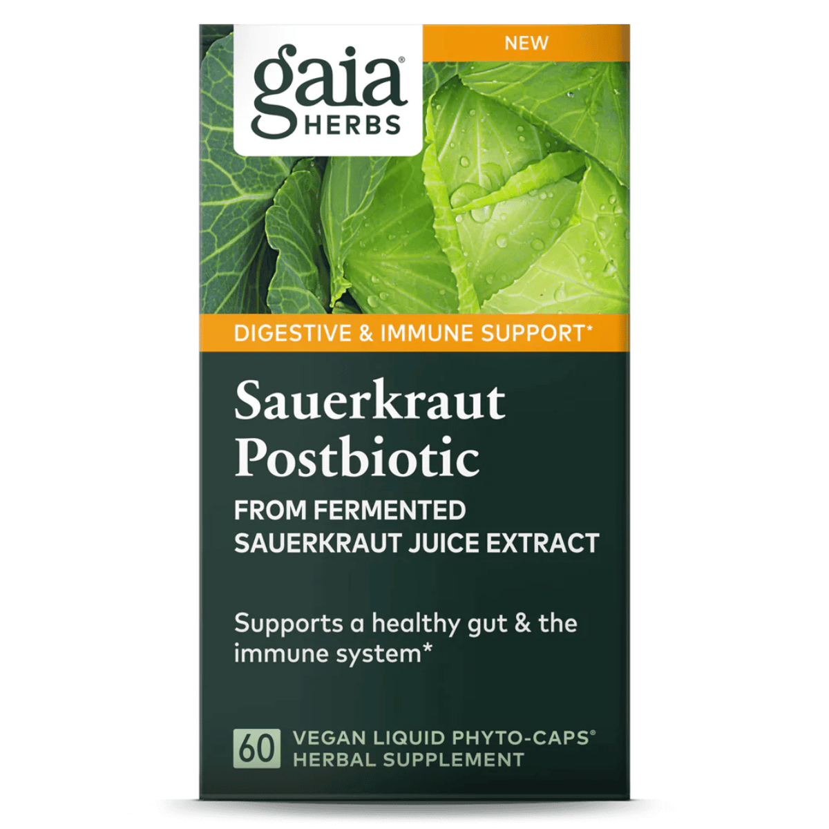 Gaia Herbs - Sauerkraut Postbiotic 60vc