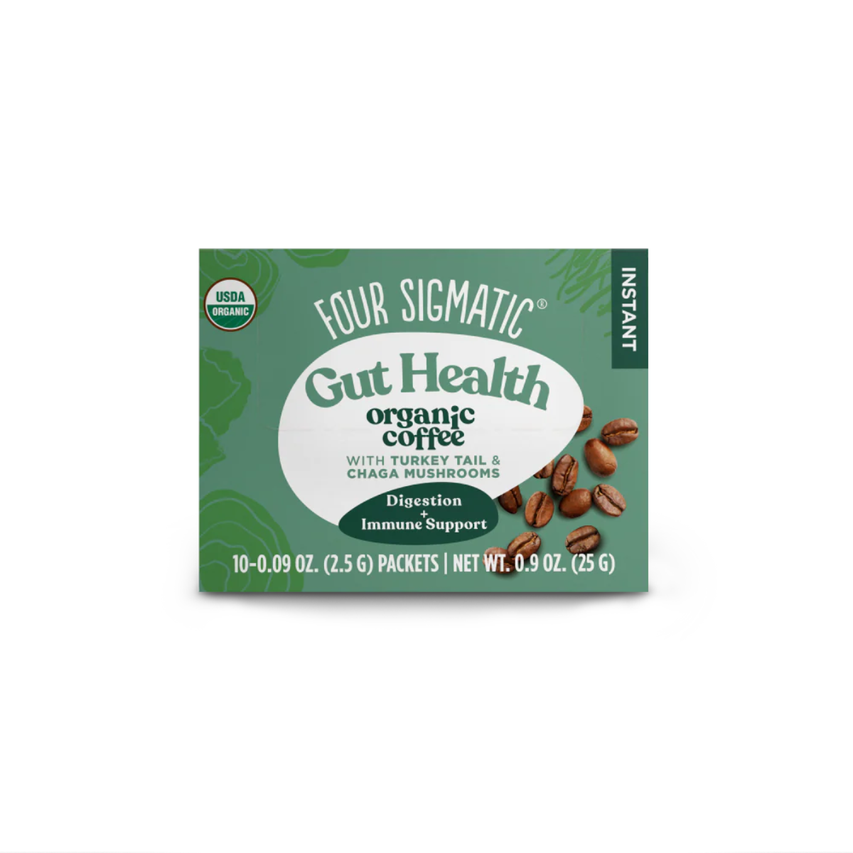 Four Sigmatic - Gut Health Organic Coffee (Instant) 10 Sachets