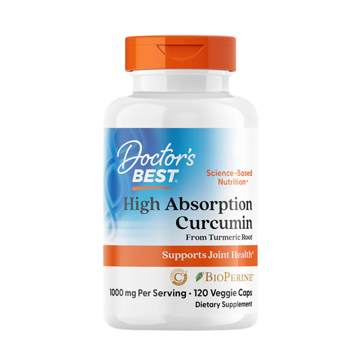 Doctor's Best - High Absorption Curcumin C³ with BioPerine® - 500mg, 120vc