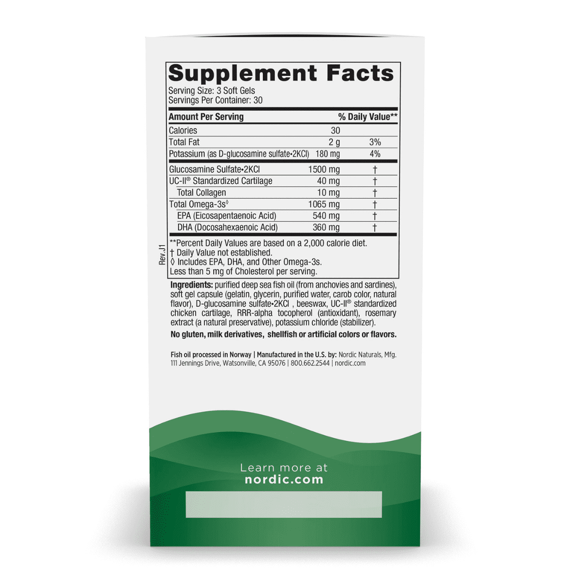 Nordic Naturals - Joint Support Omega Blend - Unflavoured 90sg