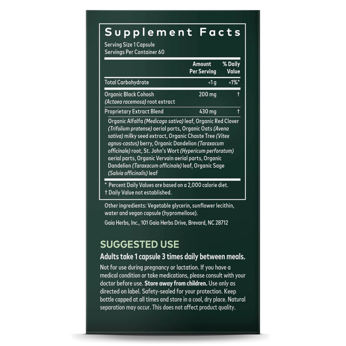 Gaia Herbs - Menopause Support Daytime 60vc