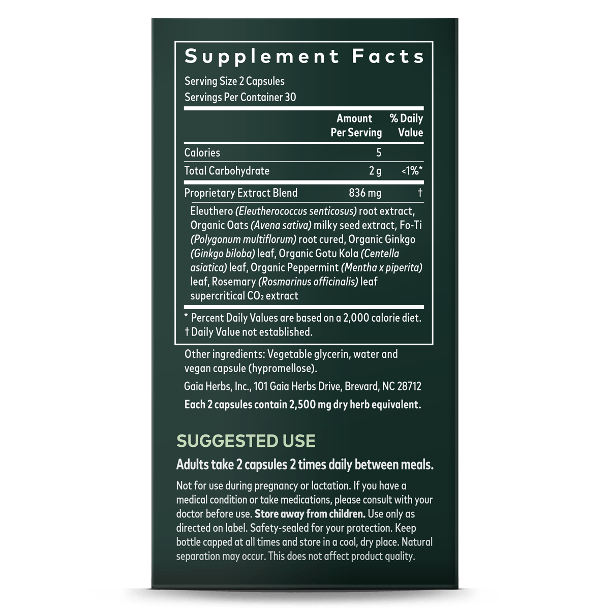 Gaia Herbs - Mental Alertness 60vc