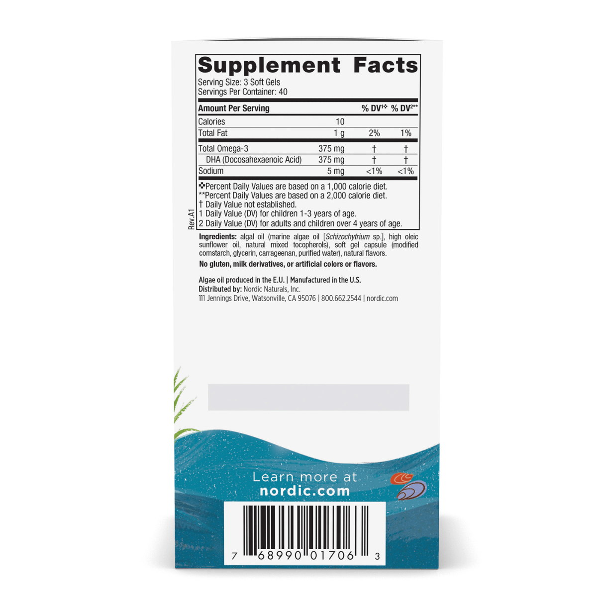 Nordic Naturals - Childrens DHA Vegetarian - Berry Lemonade 120sg