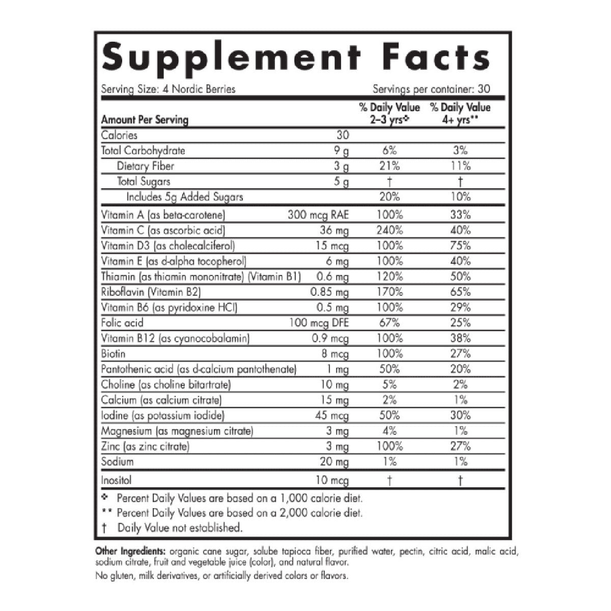 Nordic Naturals - Nordic Berries Multivitamin - Cherry Berry, 120 chews