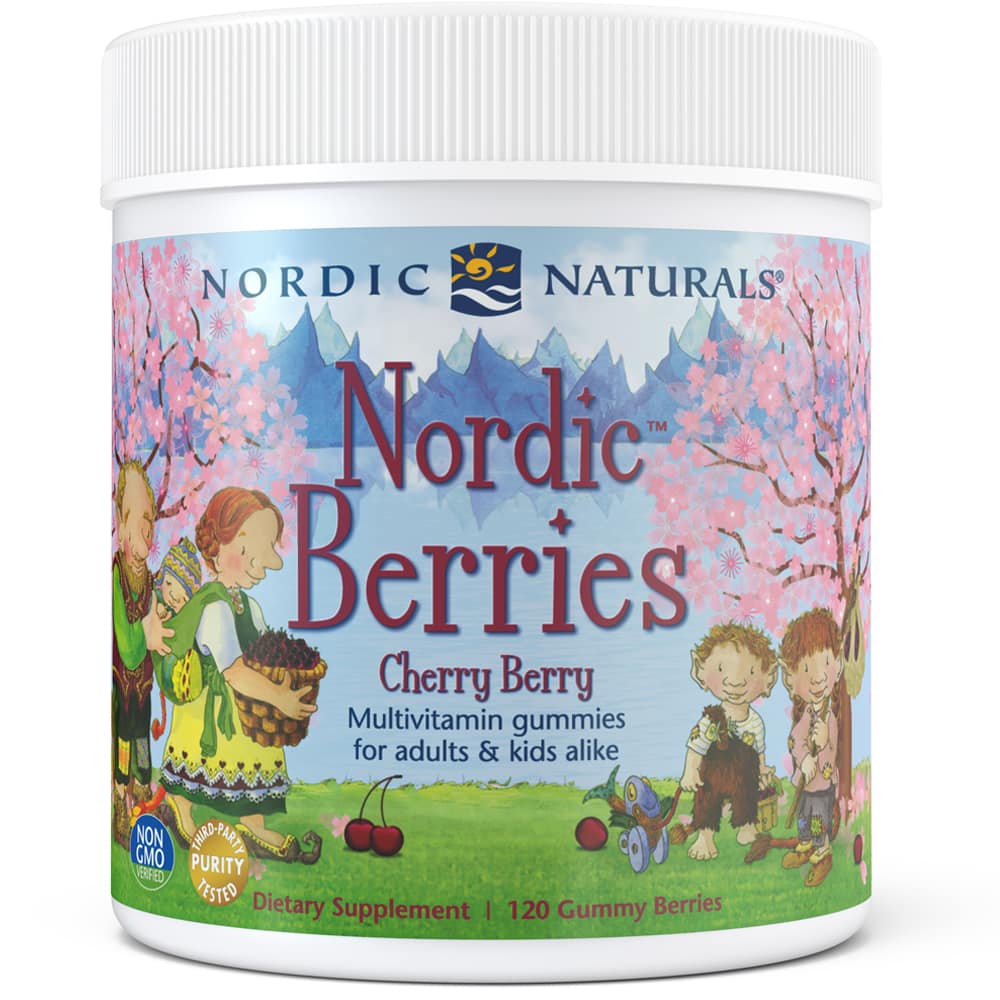 Nordic Naturals - Nordic Berries Multivitamin - Cherry Berry, 120 chews