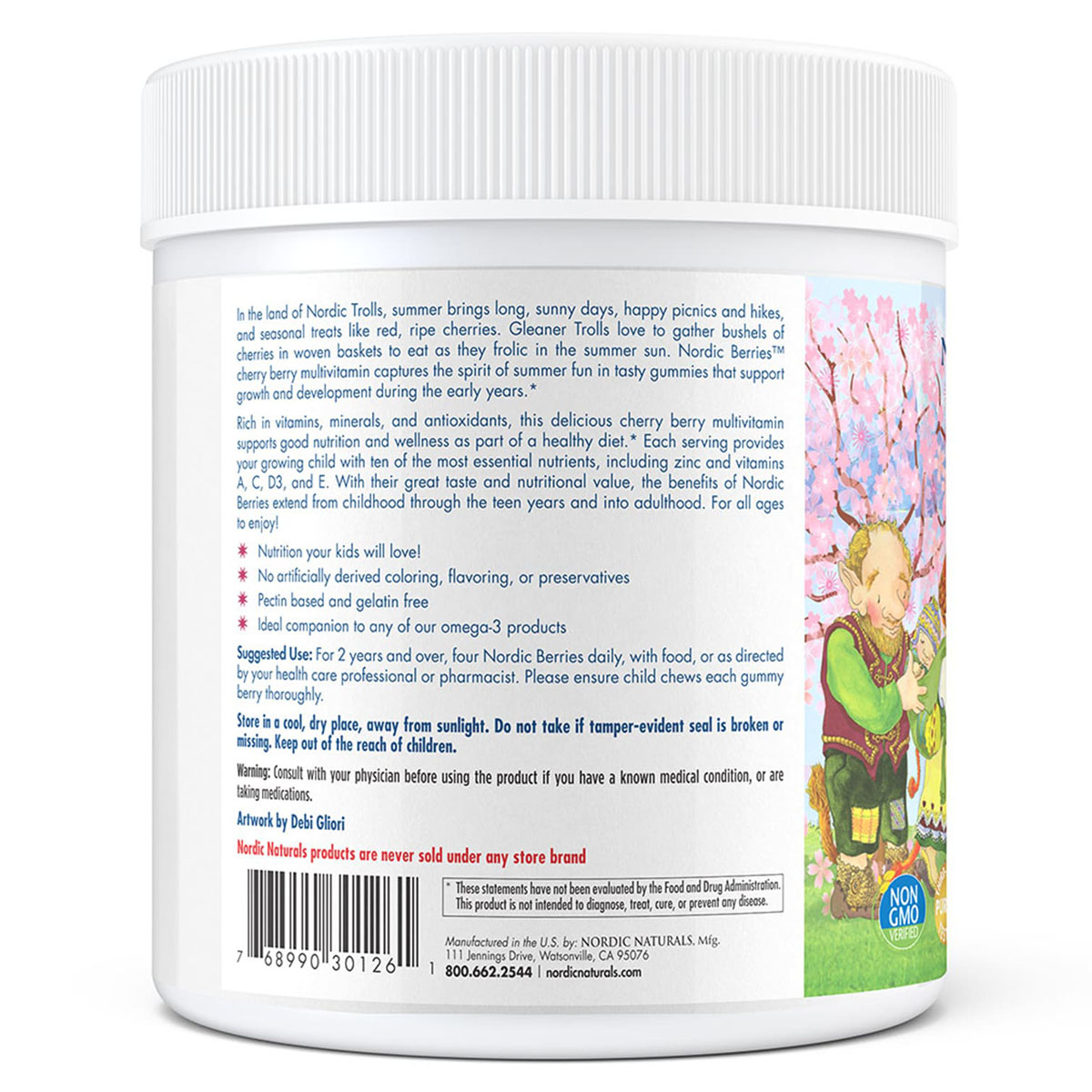 Nordic Naturals - Nordic Berries Multivitamin - Cherry Berry, 120 chews