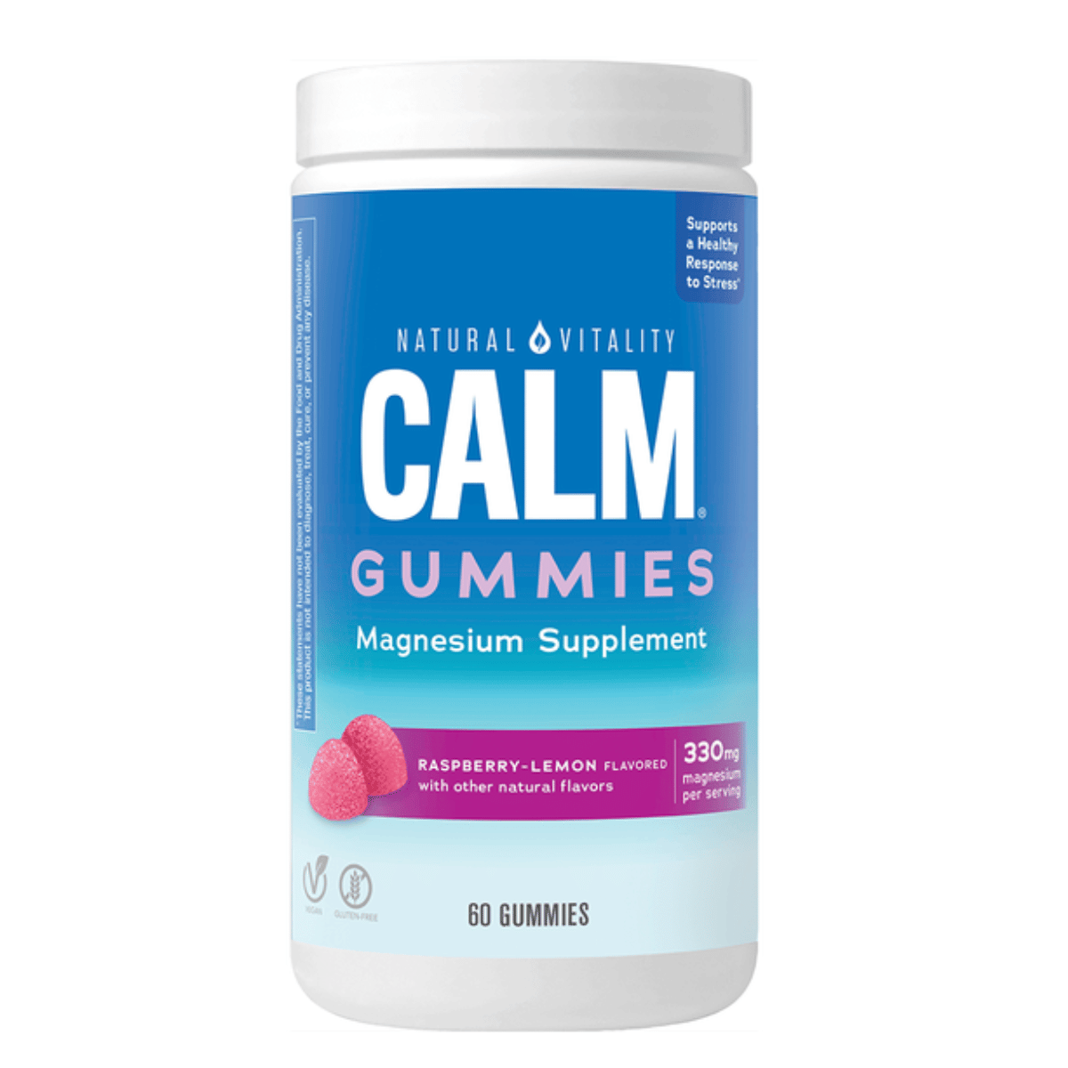 Natural Vitality - CALM® Gummies - Raspberry Lemon Flavour 60 gummies