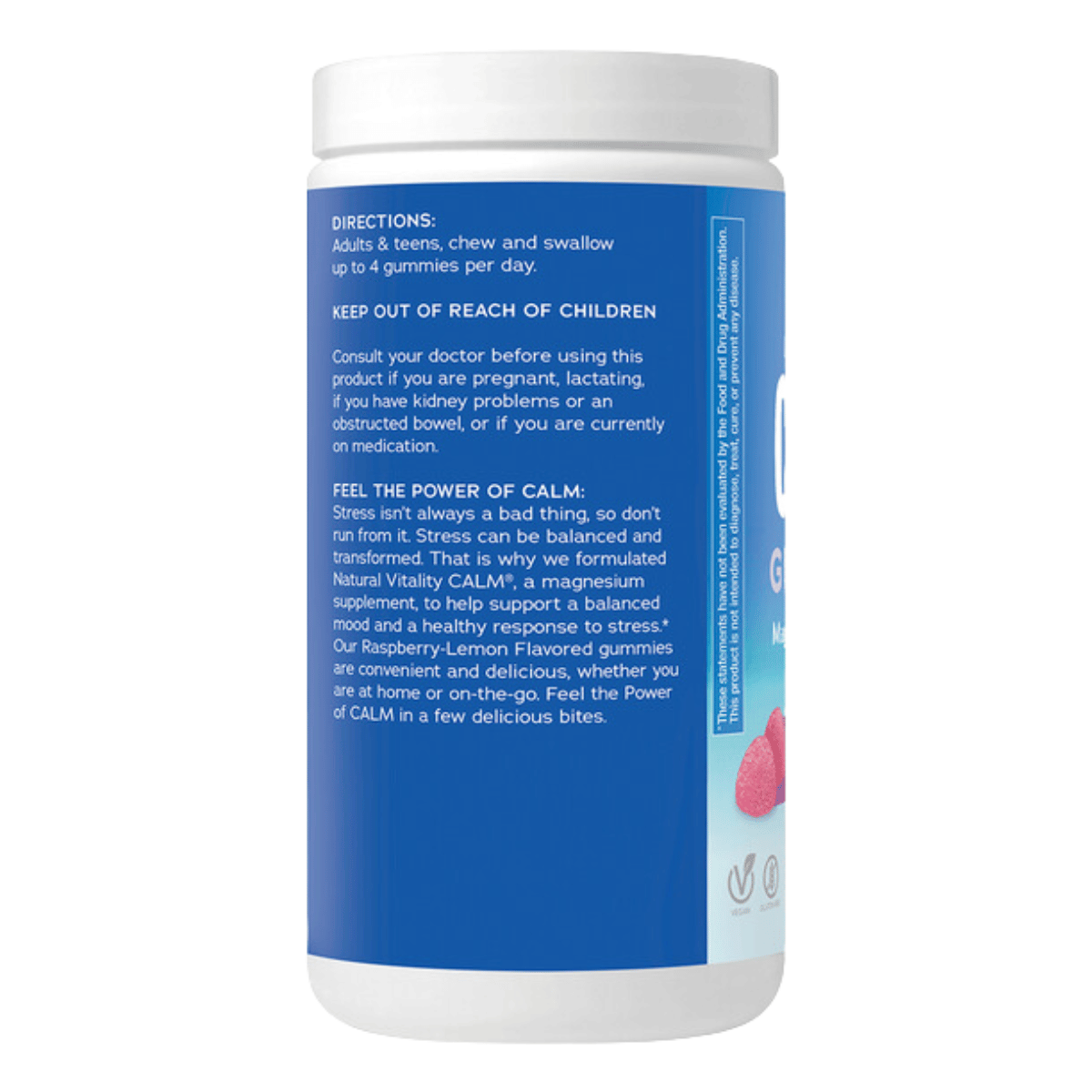 Natural Vitality - CALM® Gummies - Raspberry Lemon Flavour 60 gummies