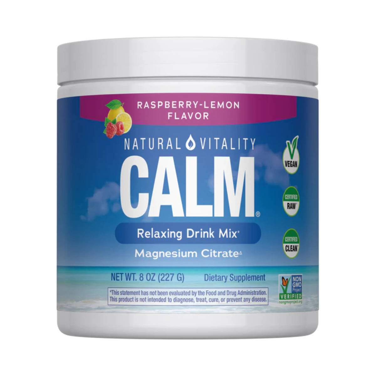 Natural Vitality - CALM® - Raspberry Lemon Flavour 226g