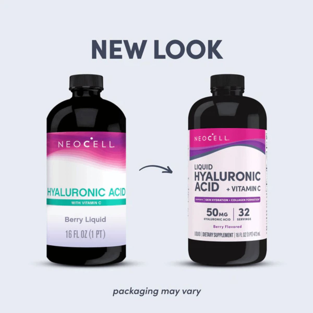NeoCell - Hyaluronic Acid + Vitamin C Berry Liquid 473ml