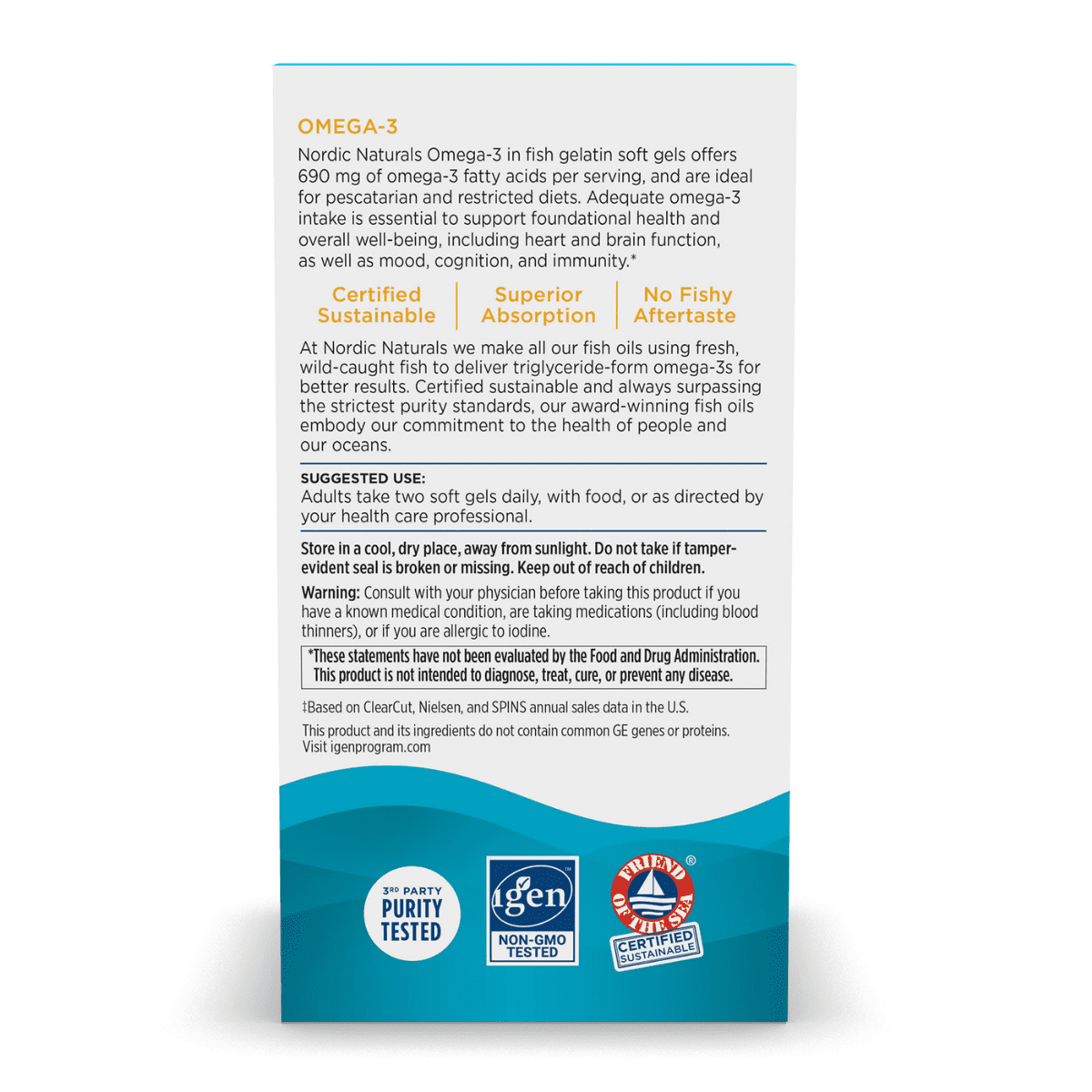 Nordic Naturals - Omega-3 Fish Gelatin - Lemon 60sg