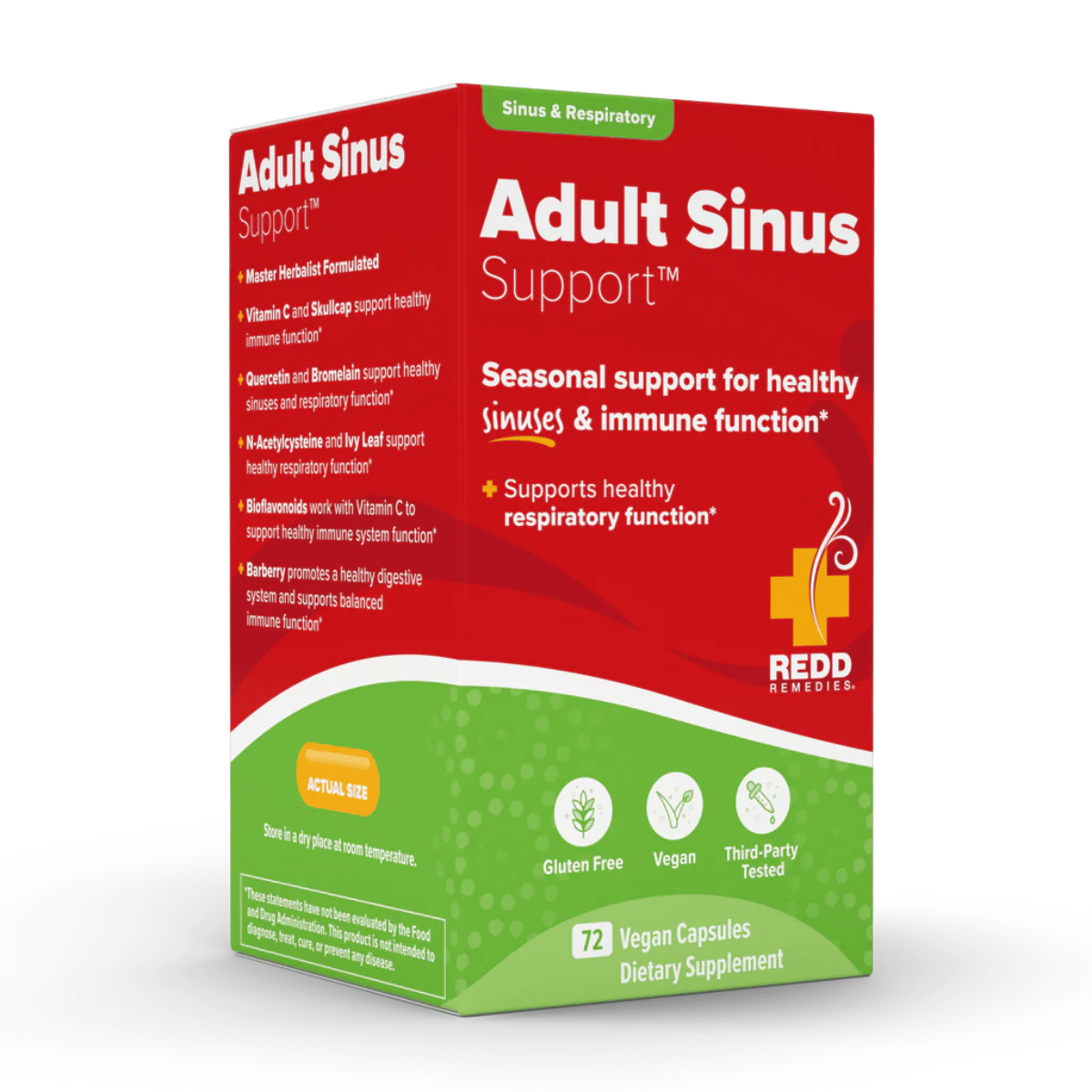 Redd Remedies - Adult Sinus Support 72vc