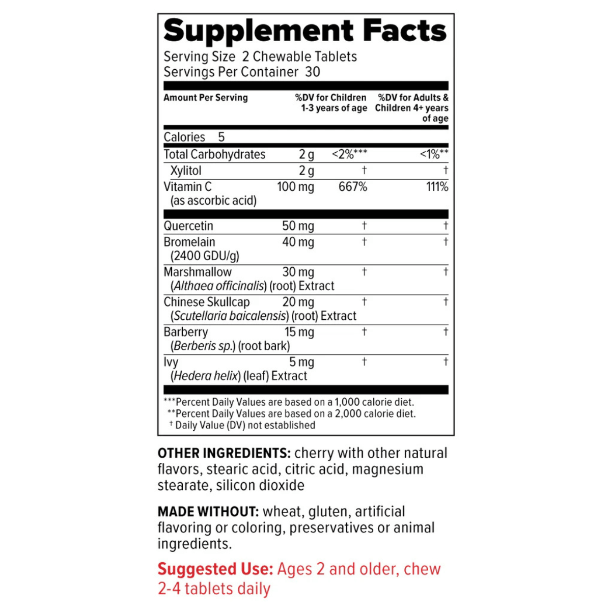 Redd Remedies - Children's Sinus Support 60t