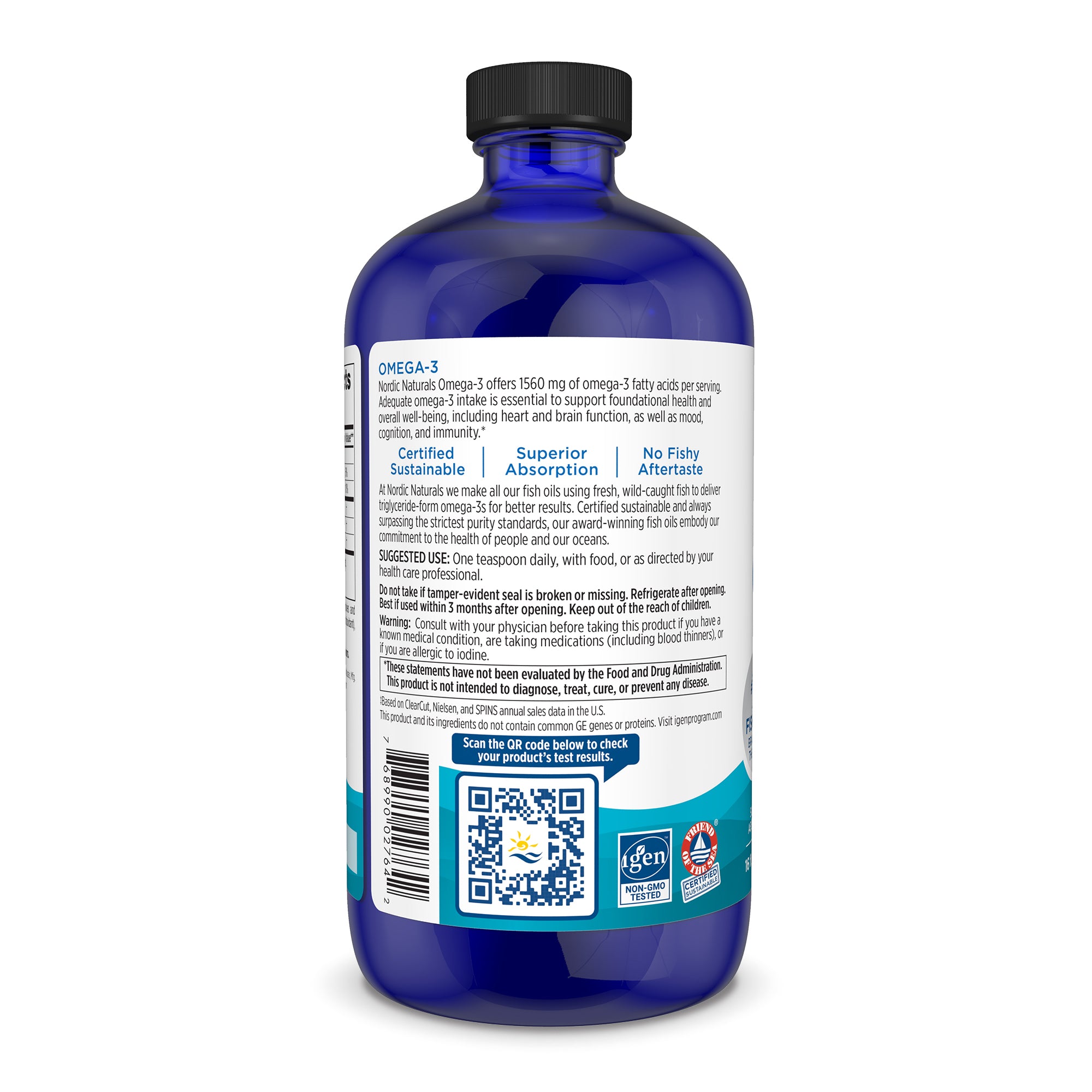 Nordic Naturals - Omega-3 Liquid - Lemon - 237ml