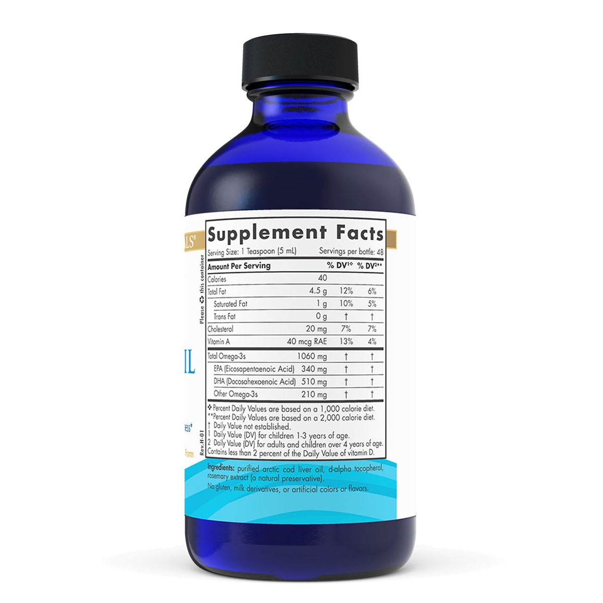 Nordic Naturals - Arctic Cod Liver Oil Liquid - Lemon, 237ml