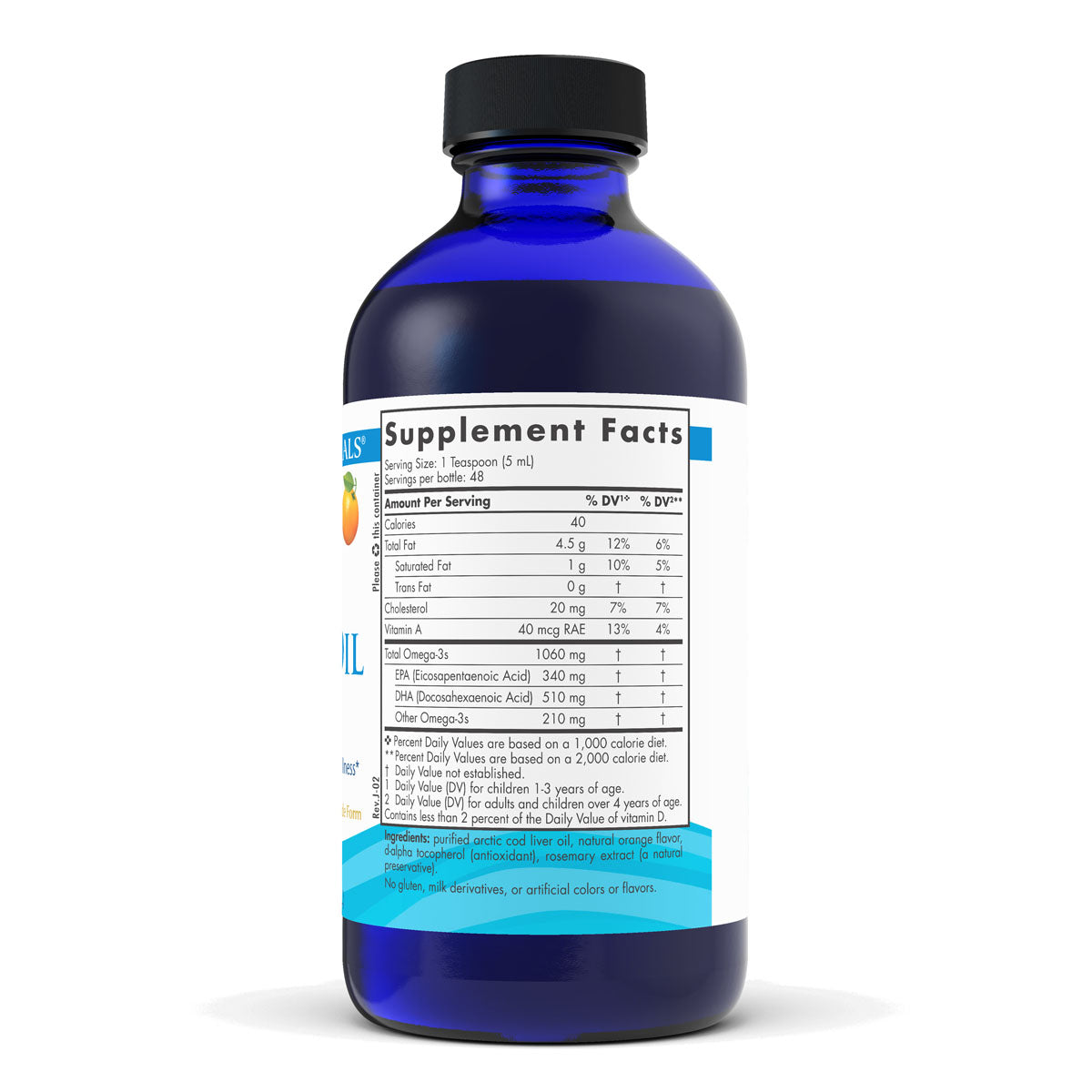 Nordic Naturals - Arctic Cod Liver Oil Liquid - Lemon, 237ml