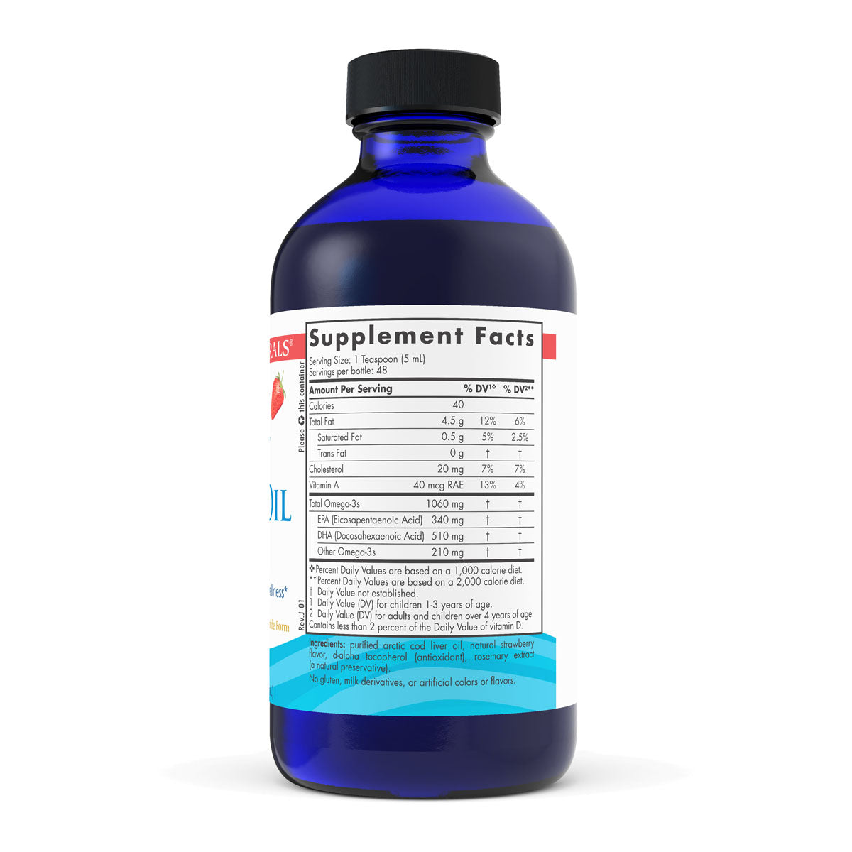 Nordic Naturals - Arctic Cod Liver Oil Liquid - Lemon, 237ml