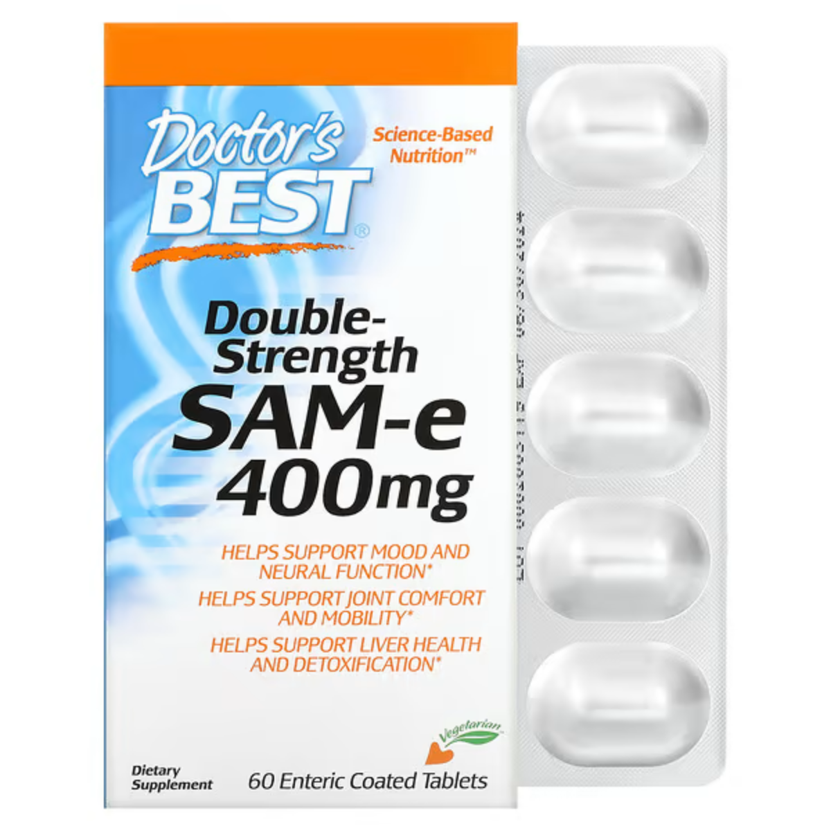Doctor's Best - SAM-e (400mg Double Strength) - 60t