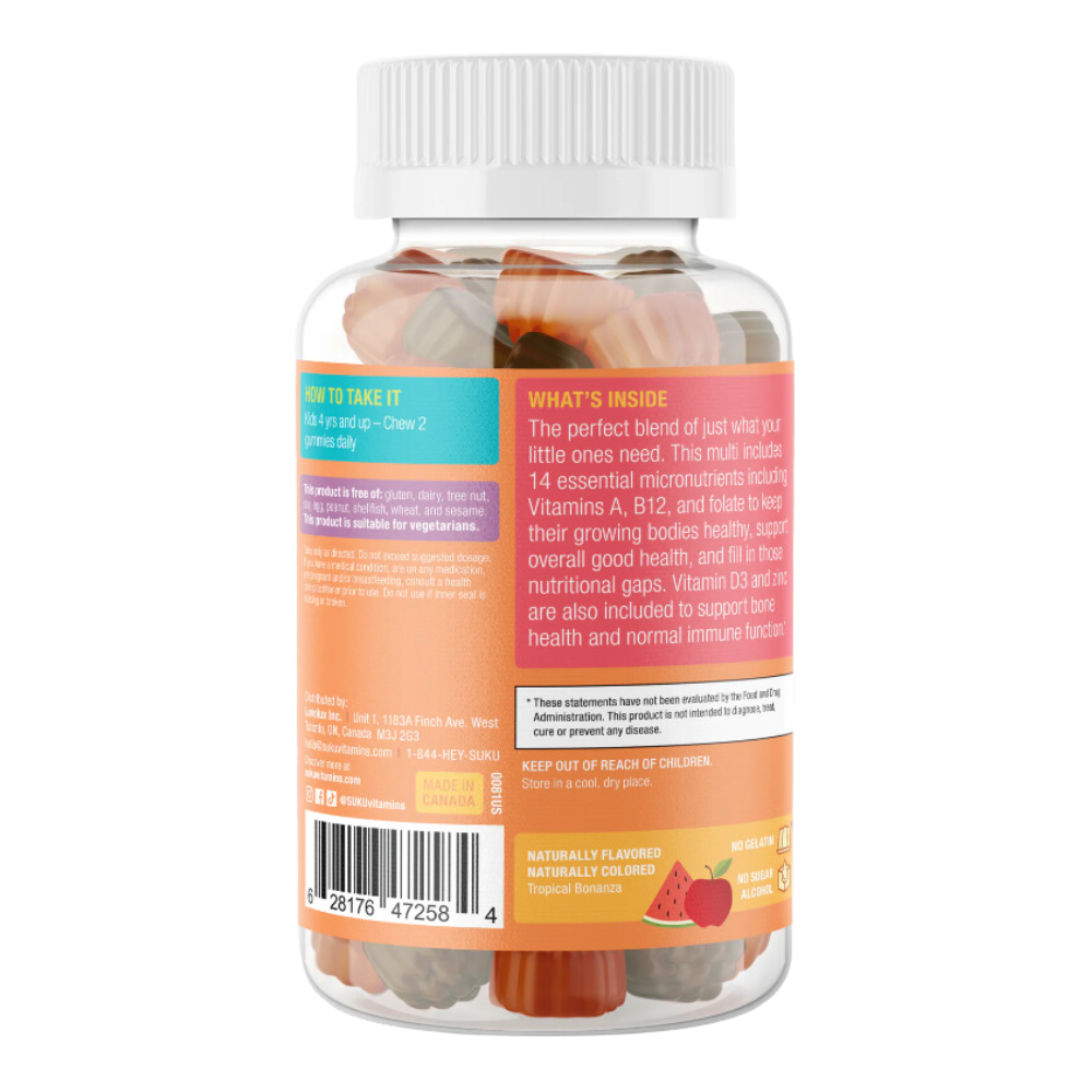 SUKU Vitamins - The Complete Kids Multi 50 gummies