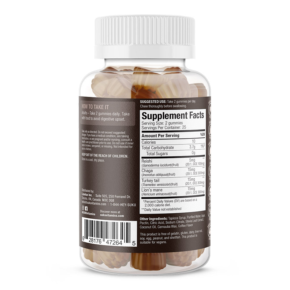 SUKU Vitamins - Super Mushroom 50 gummies