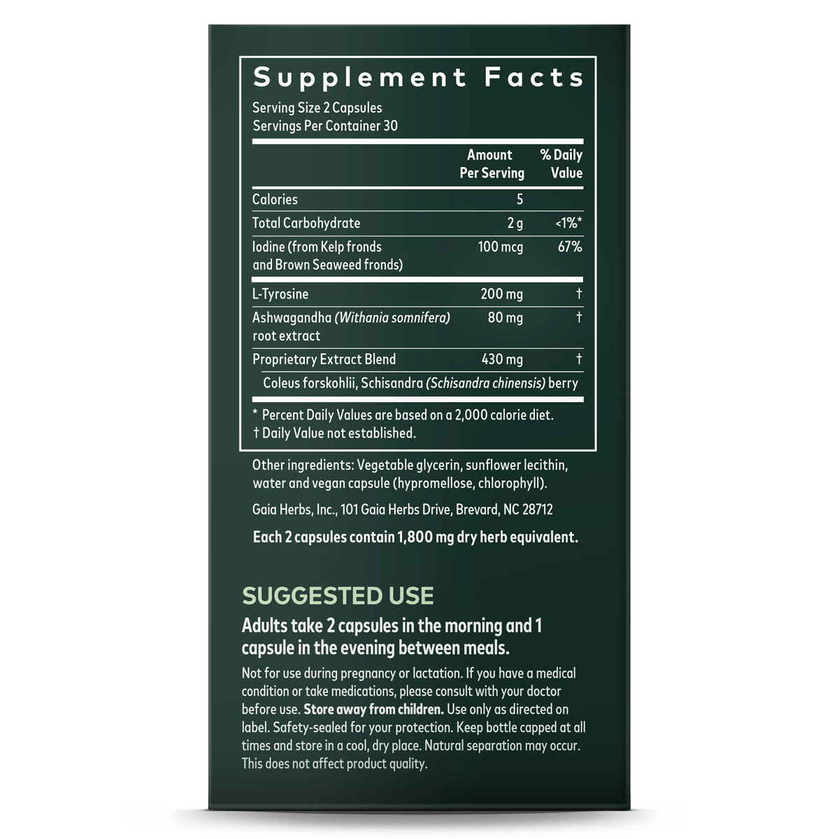 Gaia Herbs - Thyroid Support 60vc