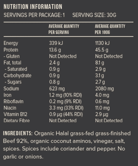 Chief - Biltong 30g - Traditional, Box of 12