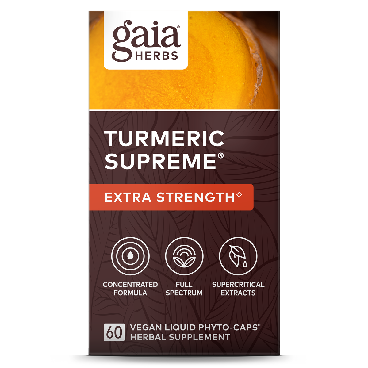 Gaia Herbs - Turmeric Supreme: Extra Strength 60vc