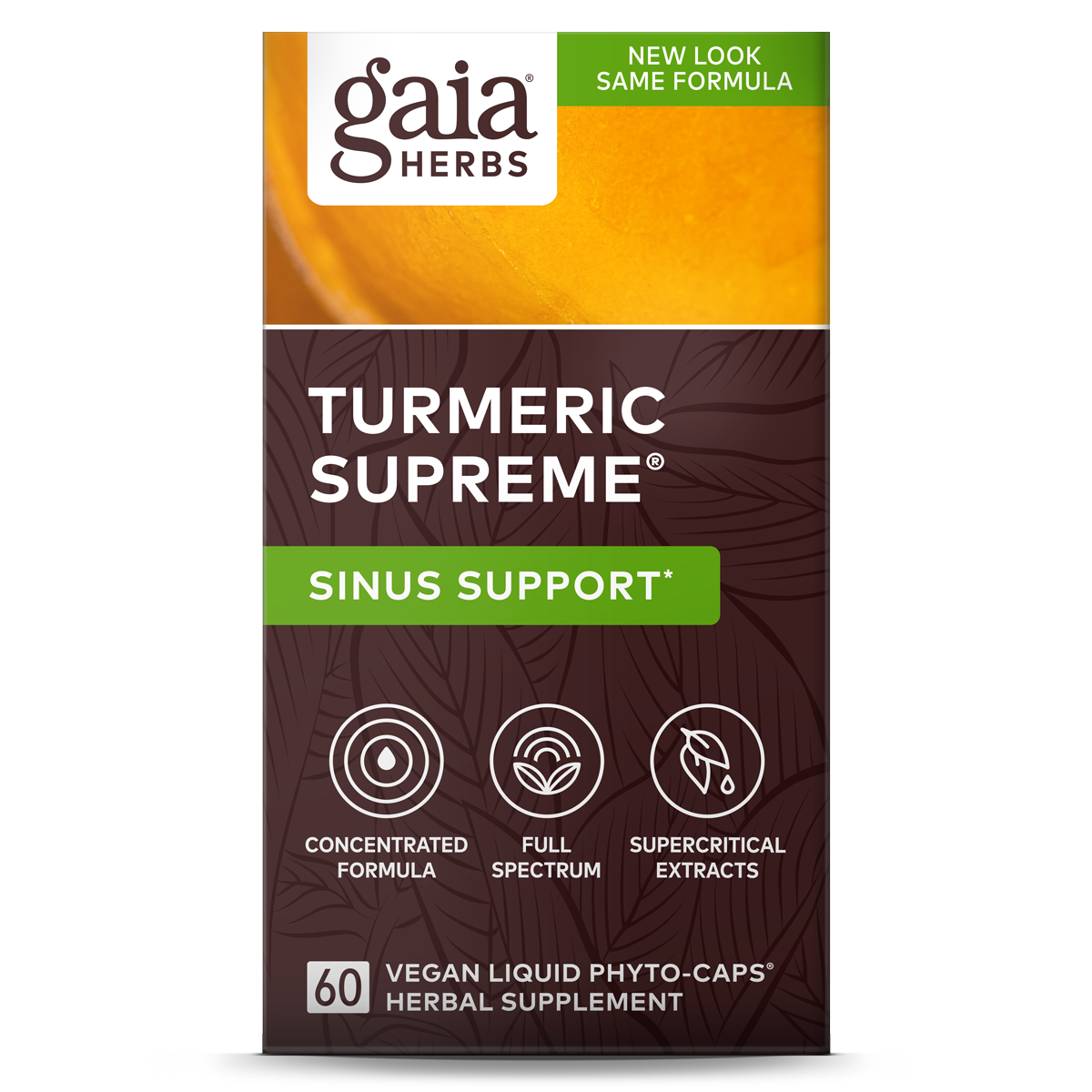 Gaia Herbs - Turmeric Supreme® Sinus Support 60vc