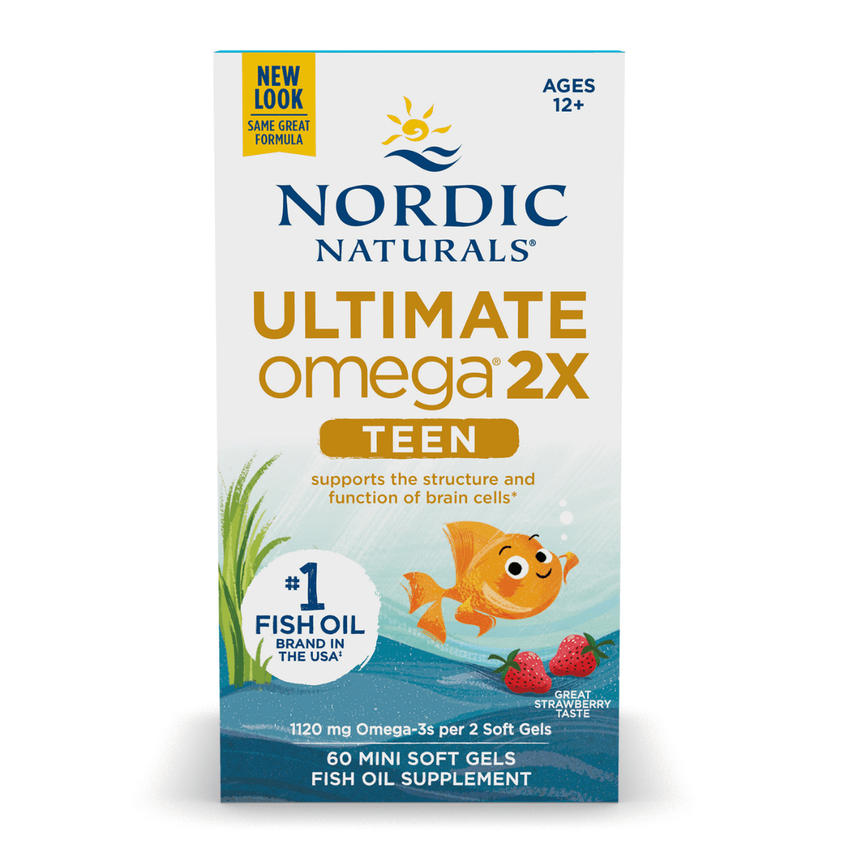 Nordic Naturals - Ultimate Omega® 2X TEEN - Strawberry 60sg