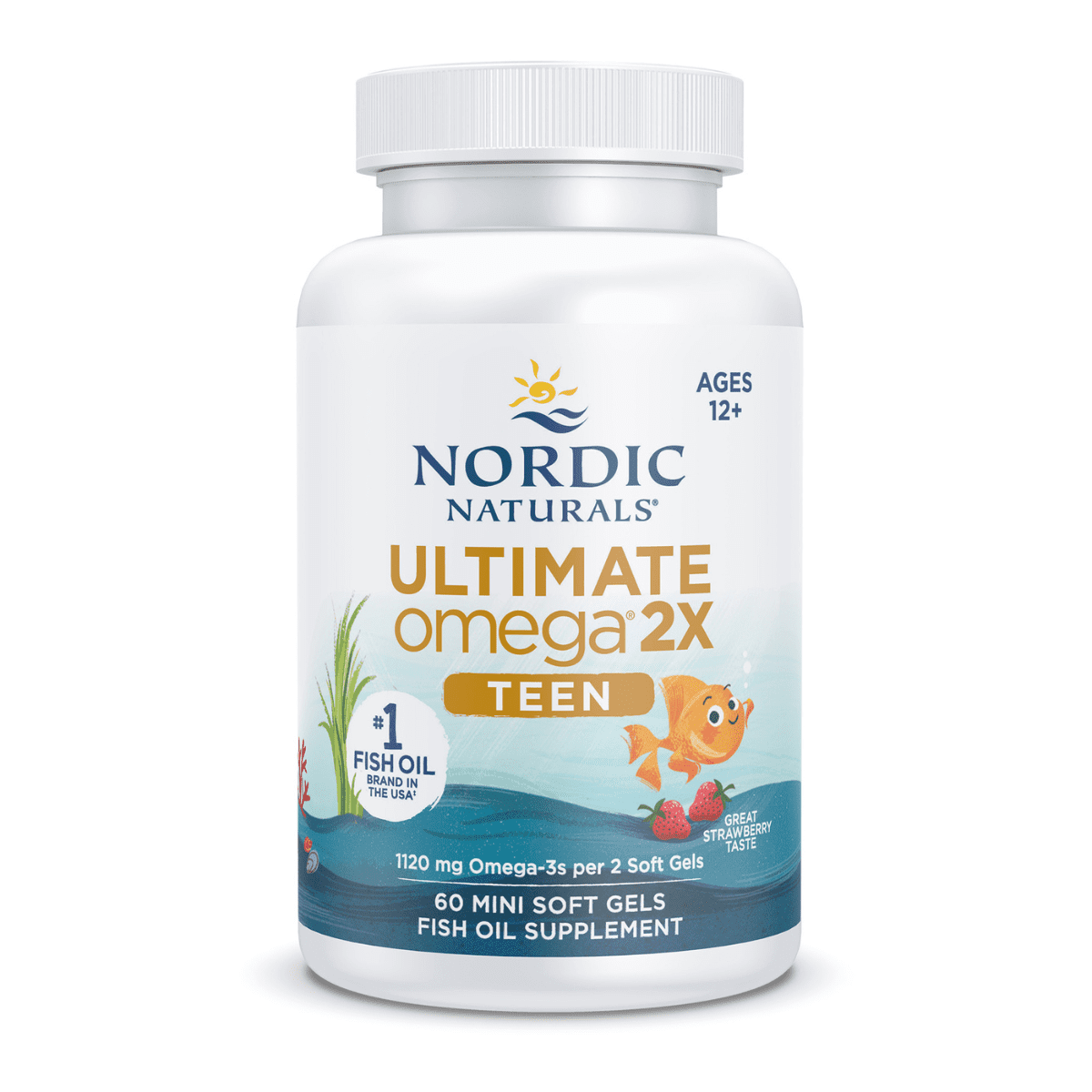 Nordic Naturals - Ultimate Omega® 2X TEEN - Strawberry 60sg