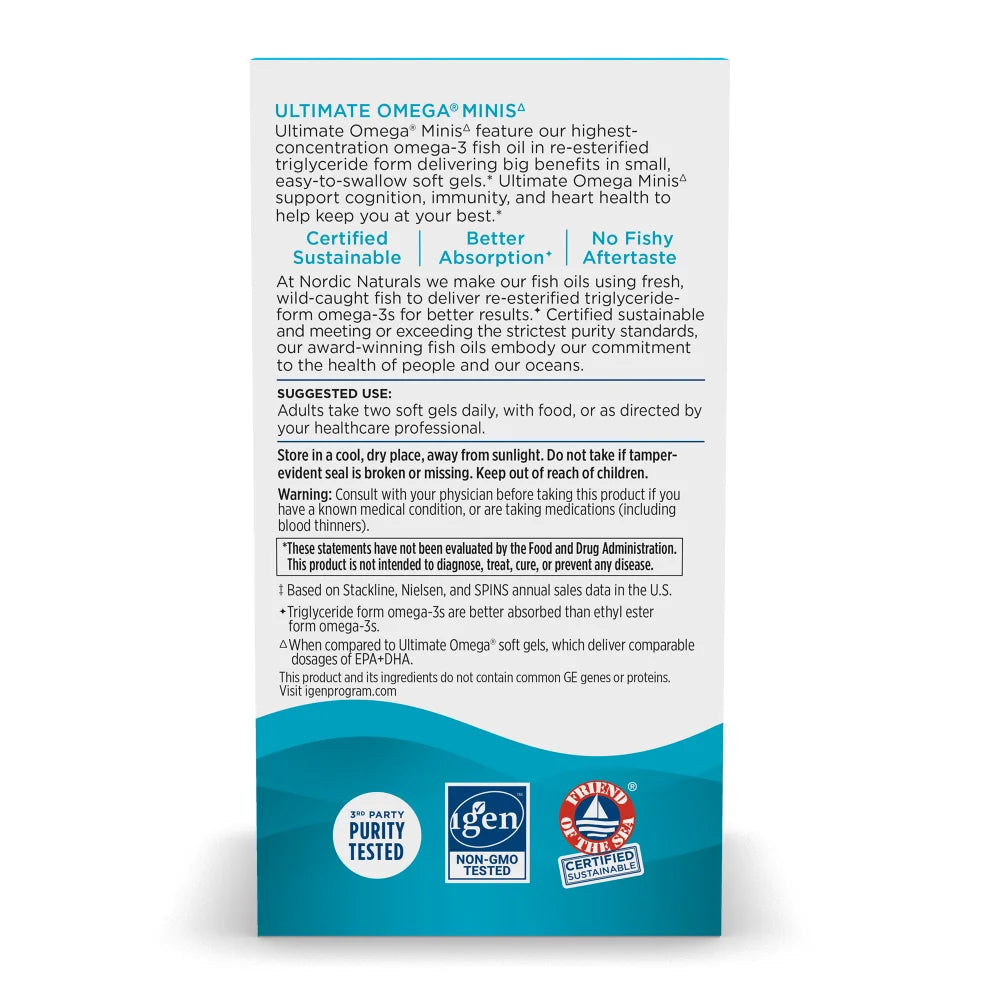 Nordic Naturals - Ultimate Omega® 2X Mini - Strawberry (formerly Ultimate Omega Minis) 60sg