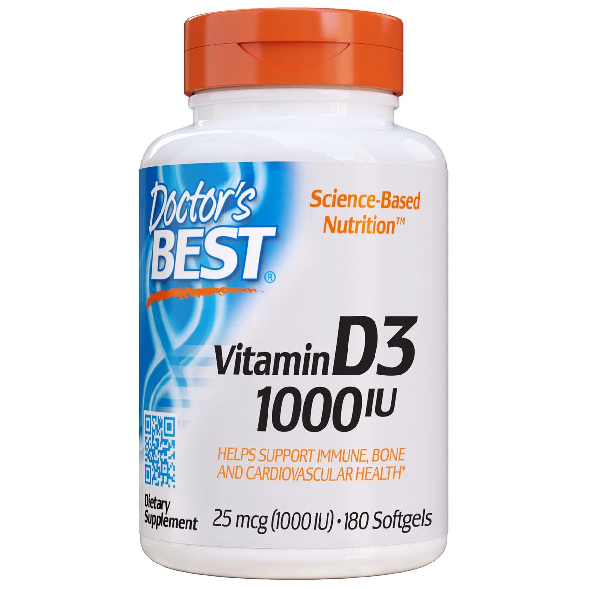 Doctor's Best - Vitamin D3 (1000IU) 180sg