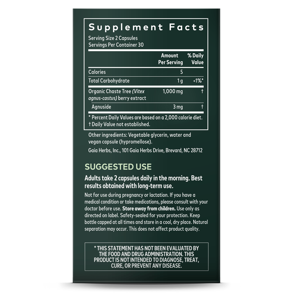 Gaia Herbs - Vitex Berry 60vc