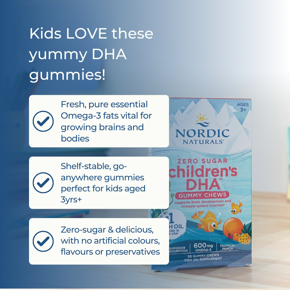 Nordic Naturals - Children’s DHA Gummies - Tropical Punch 30 gummies