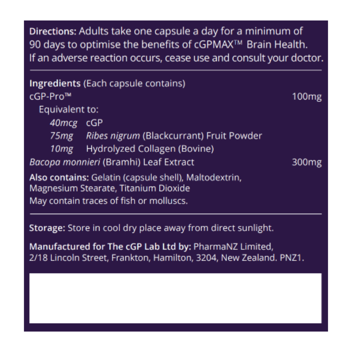 cGPMAX - cGPMAX® Brain Health 3 PACK  (3x 30c bottles in a branded box)