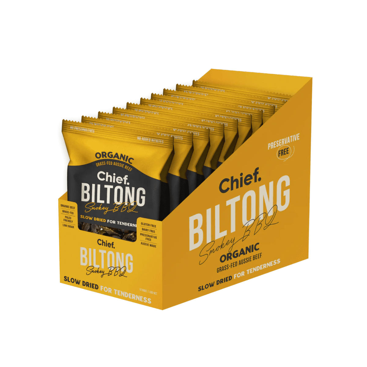 Chief - Biltong 30g - Traditional, Box of 12