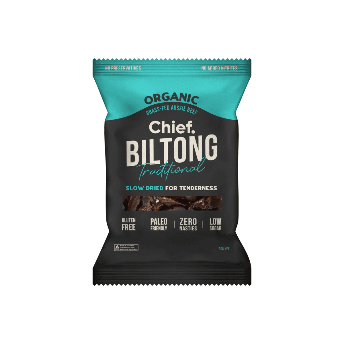 Chief - Biltong 30g - Traditional, Box of 12