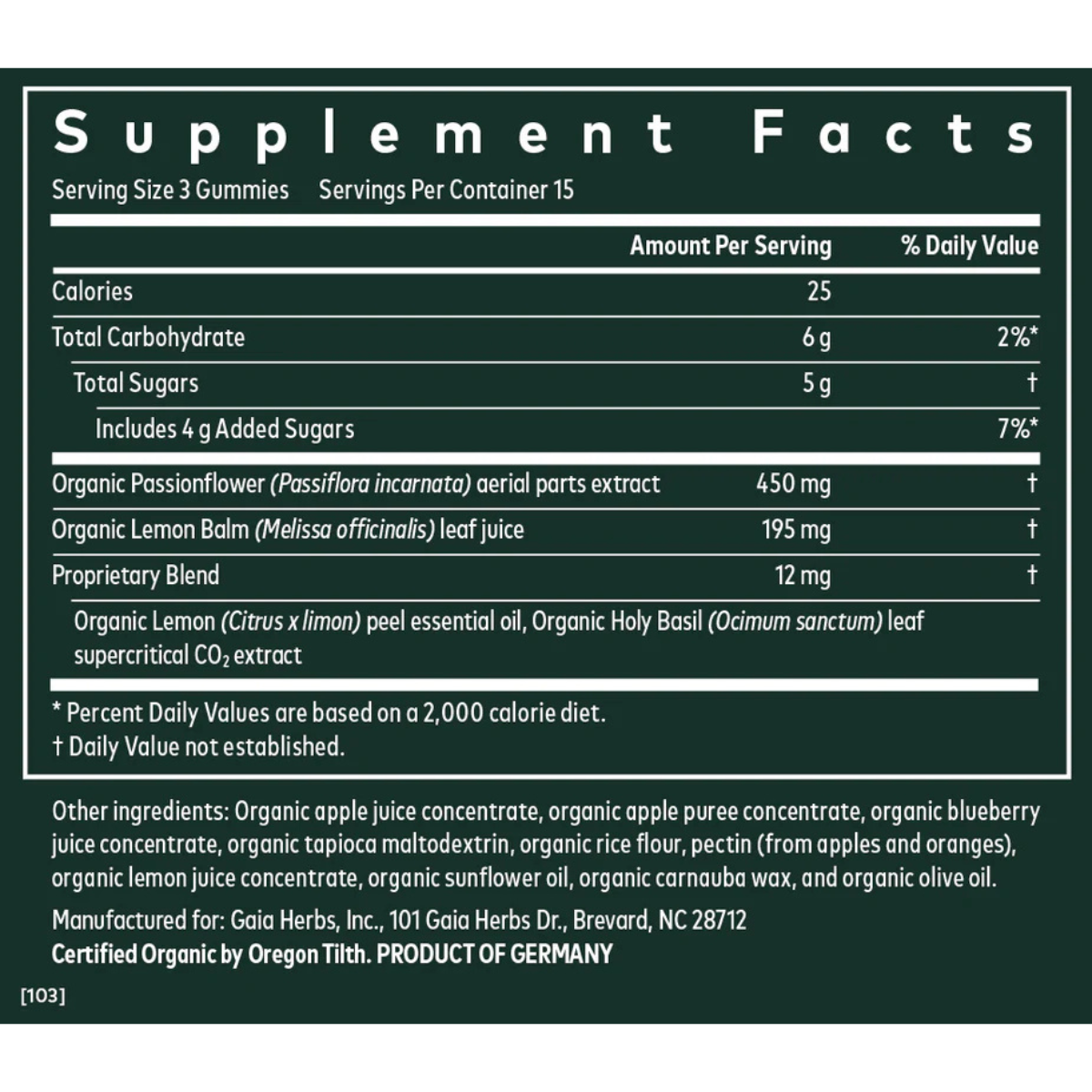 Gaia Herbs - Relax Gummies 45 gummies