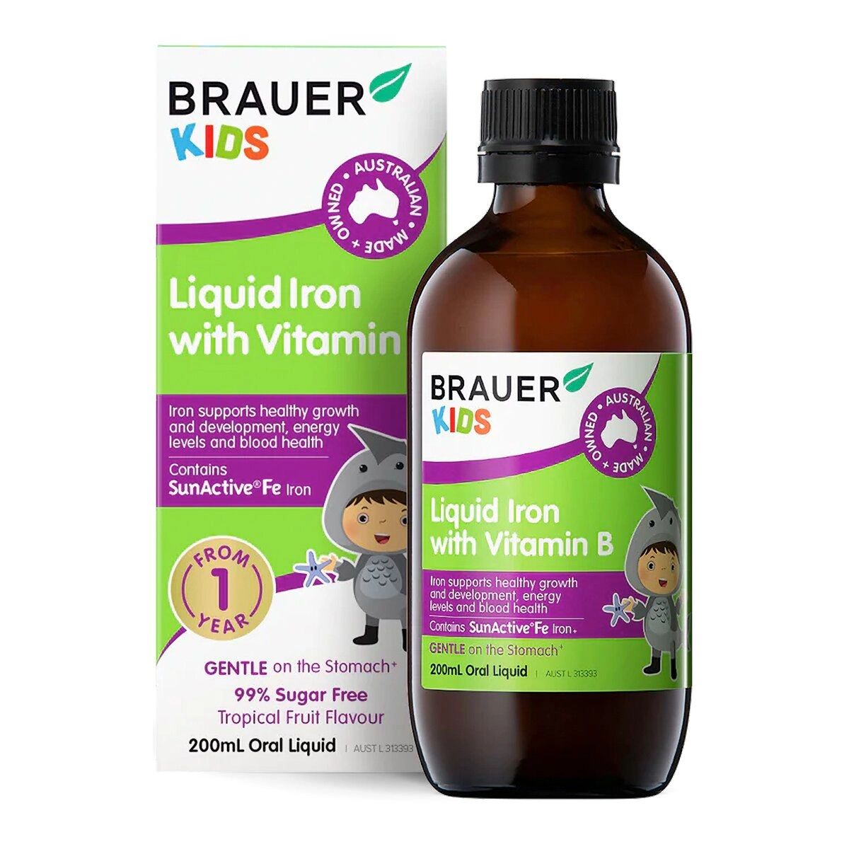 BRAUER - Kids liquid iron and Vitamin B