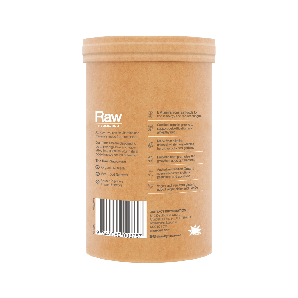 RAW REAL FOOD NUTRIENTS - Organic Greens Vanilla Mint 200 g
