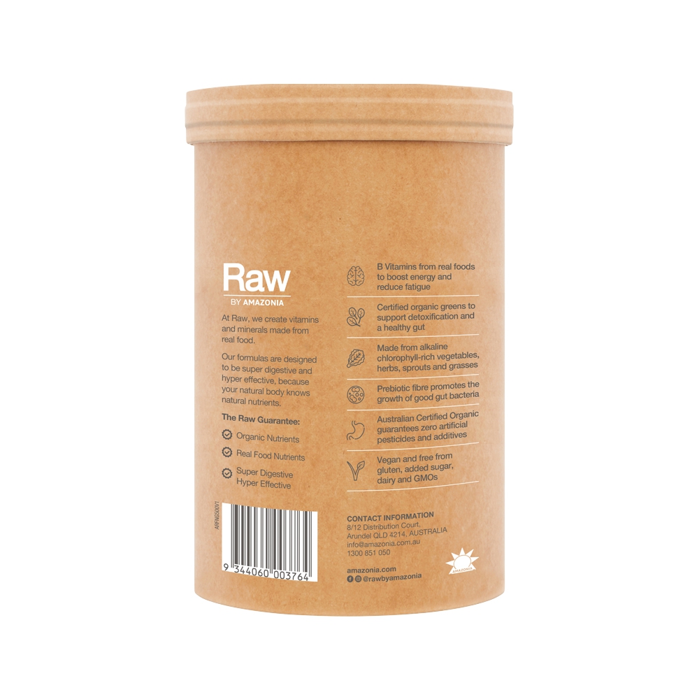 RAW REAL FOOD NUTRIENTS - Organic Greens Vanilla Mint 500g