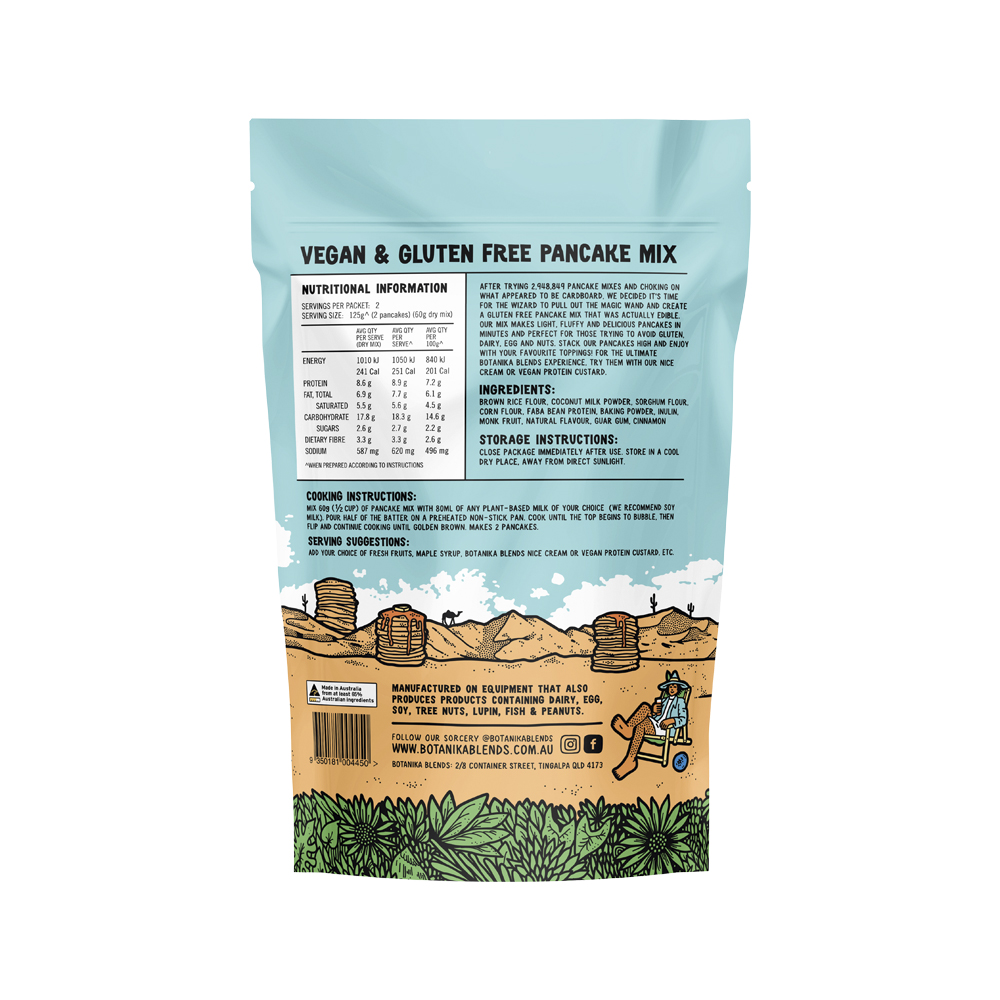 BOTANIKA BLENDS - Vegan & Gluten-Free Pancake Mix 120g