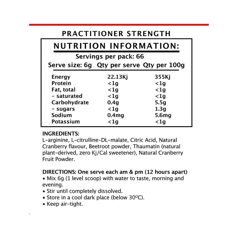 NIOX HEALTH - Nitric Infusion Cranberry 400g