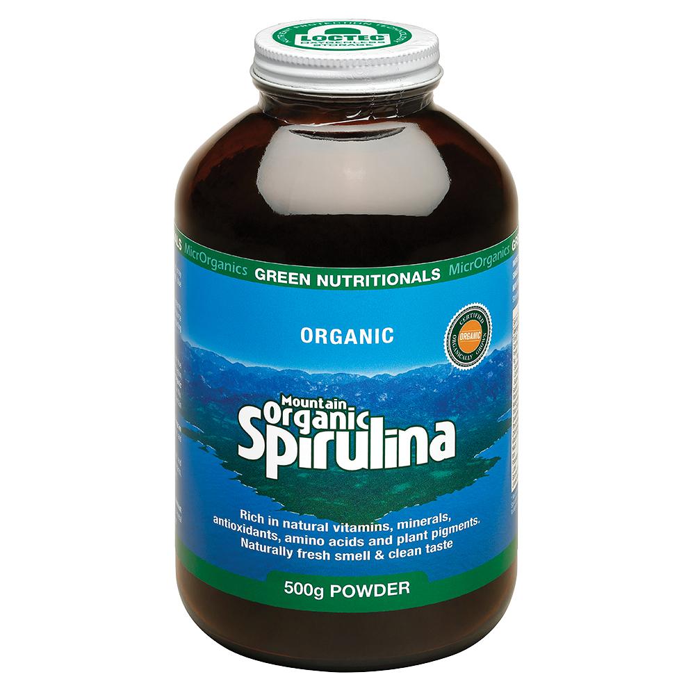 GREEN NUTRITIONALS - Mountain Organic Spirulina 500g